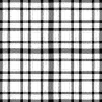 Stylish black and white plaid pattern. Perfect for textile design, website backgrounds, or fashion illustrations. Clean lines and a classic check create a versatile, timeless aesthetic. vector