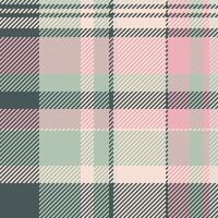 Elegant pastel pink and green plaid pattern. Perfect for textile design, fashion, website backgrounds, or crafting projects. This soft, subtle texture evokes a feeling of warmth and comfort. vector