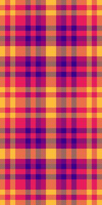 Vibrant, bold plaid pattern in sunset hues. Perfect for textile design, fashion, packaging, or website backgrounds. This energetic image evokes warmth and style.
