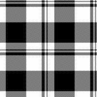 Stylish monochrome plaid pattern. Perfect for textile design, web backgrounds, or fashion projects. This bold, graphic design offers a versatile texture with a timeless appeal. vector