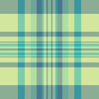 Sewing tartan pattern, idea textile fabric plaid. Marriage check background texture seamless in lime and cyan colors. vector