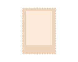 Vintage blank postage stamp. Oldfashioned design, perfect for invitations, scrapbooking, and creative projects. Add your text or image. Customize for unique look. vector