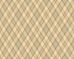 Elegant diagonal plaid pattern in muted beige and sage green. Perfect for textile design, website backgrounds, or crafting projects. Subtle texture adds visual interest and sophistication. vector