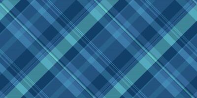 Intricate texture background seamless, package textile tartan . Suit check fabric pattern plaid in cyan and teal colors. vector