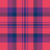 Vibrant coral and indigo plaid pattern. Perfect for textile design, fashion, website backgrounds, or any project needing a bold, stylish texture. vector