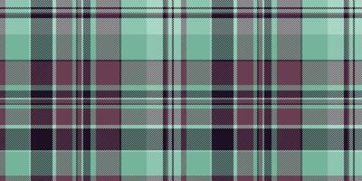 Elegant mint green and mauve plaid pattern. Perfect for textile designs, website backgrounds, or fashion projects. Subtle texture adds depth and sophistication. vector