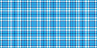 Model plaid tartan check, beautiful background fabric pattern. Delicate textile texture seamless in cyan and white colors. vector