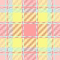 Sweet pastel plaid pattern. Ideal for textile design, fashion, wrapping paper, or digital backgrounds. Soft, delicate colors evoke feelings of joy and springtime. vector