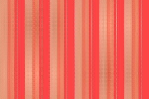 Classic stripe seamless texture, youth lines vertical. Femininity fabric textile background pattern in red and light colors. vector
