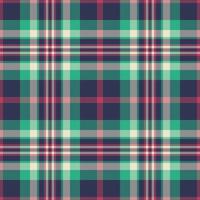 Brand pattern texture seamless, ornate check fabric. Kid plaid background textile tartan in grey and teal colors. vector