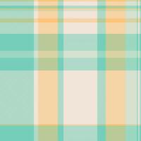 Pastel plaid pattern. Soft teal, peach, and cream hues create a calming, versatile design perfect for textiles, website backgrounds, or stationery. Evokes feelings of serenity and freshness. vector