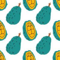 Cute summer seamless pattern with exotic fruits, fresh sliced . Hand drawn citrus fabric print wallpaper juicy tropical fruit background patterns . Hand drawn illustration . vector