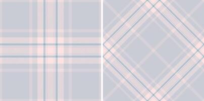 Elegant plaid pattern set. Delicate pink and blue tones create a soothing, versatile texture. Ideal for backgrounds, textiles, and design projects. vector