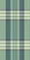 French fabric textile seamless, service texture pattern. Cotton check background tartan plaid in teal and light colors. vector