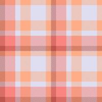 Soft peach and coral herringbone plaid pattern. Perfect for textile design, fashion, home decor, or website backgrounds. vector