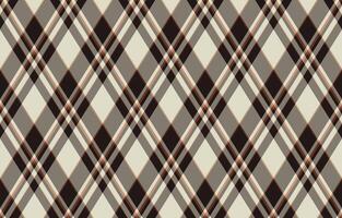 Elegant diagonal plaid pattern in beige, brown, and dark brown. Perfect for textile design, apparel, website backgrounds, and stationery. vector