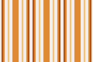Isolation vertical texture fabric, shop textile seamless. Neutral stripe lines pattern background in white and orange colors. vector