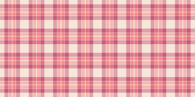 American background texture textile, vogue fabric check tartan. Hotel plaid pattern seamless in light and red colors. vector