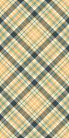 Copy space tartan fabric plaid, net textile pattern texture. Fuzzy background check seamless in pastel and orange colors. vector