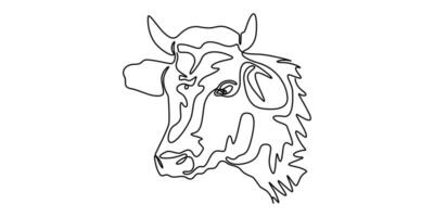 One continuous line isolated minimal illustration vector