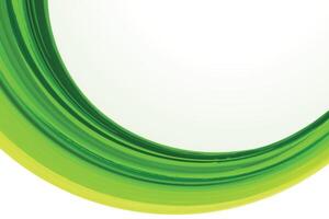 Abstract colorful green wave background vector