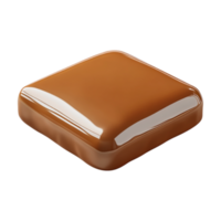 a square chocolate bar on a transparent background png