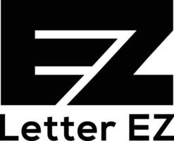 EZ Letter Logo Design. EZ ZE Letter Logo vector