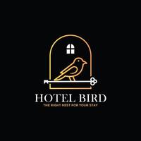 Hotel Bird Logo. Bird Real Estate Logo vector