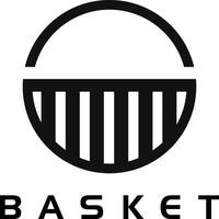 Basket Logo Modern Minimal Logo vector