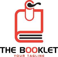 The Booklet Logo Modern Design for Reading and Education vector