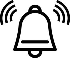 Alarm icon. Bell Line Icon Design. a bell icon with a white background vector