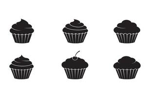 Stylish Cupcake Designs for Custom Bakery Packaging and Branding vector