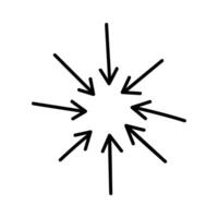 Hand draw elements icon design. Sun hand draw illustration sign. sunrise or sunset symbol or logo. vector