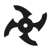 Shuriken icon or sign. Ninja illustration sign. Throwing stars symbol or logo. vector