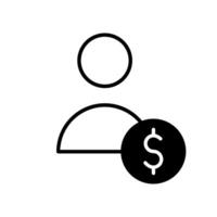 User icon design template on white background. Can be used for web and mobile vector