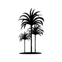 Palm tree icon. illustration isolated on a white background. vector