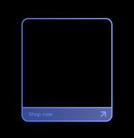 Shop now button in gradient color. Purchase signs for social media promotion. vector