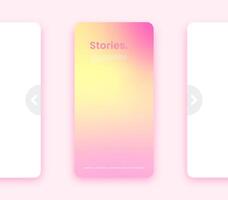 Colorful gradient vertical background. Fluid banner template illustration. vector