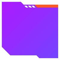 Futuristic square background. Social media frame illustration. Modern frame. vector