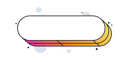 Rectangle element. Creative contemporary concept. Popular design element. vector