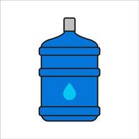 Simple and clean water gallon icon design template. vector