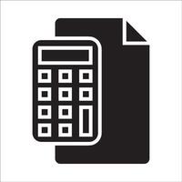 Calculator line icon. Accounting sign. Calculate finance symbol. Geometric shapes. Random cross elements. Linear Calculator icon design. For your website, logo, app, UI design. illustration vector