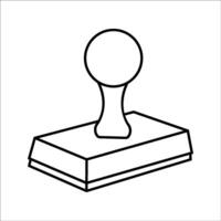 Stamp icon. Approved. icon isolated on white background. vector