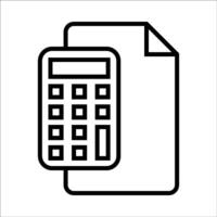 Calculator icon for computer, web and mobile app vector