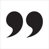 Double quotes icon isolated sign symbol and flat style for app, web and digital design. illustration. vector