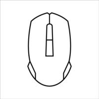 computer mouse icon, computer mouse cursor, click mouse pointer outline style vector