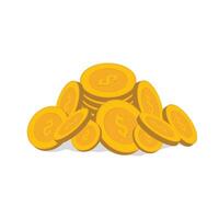 Dollar Symbol Joined Together Currency Collection Set Finance Wealth Business Stack vector