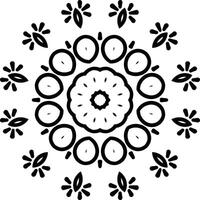 Mandala Clipart Circular Pattern in the Form of a Mandala Decorative Ornament in Ethnic Oriental Style. vector