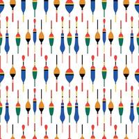 Colorful Fishing Floats Seamless pattern. depicting a repeating pattern of varied fishing floats. vector