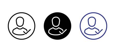 User Verified Account Icon vector